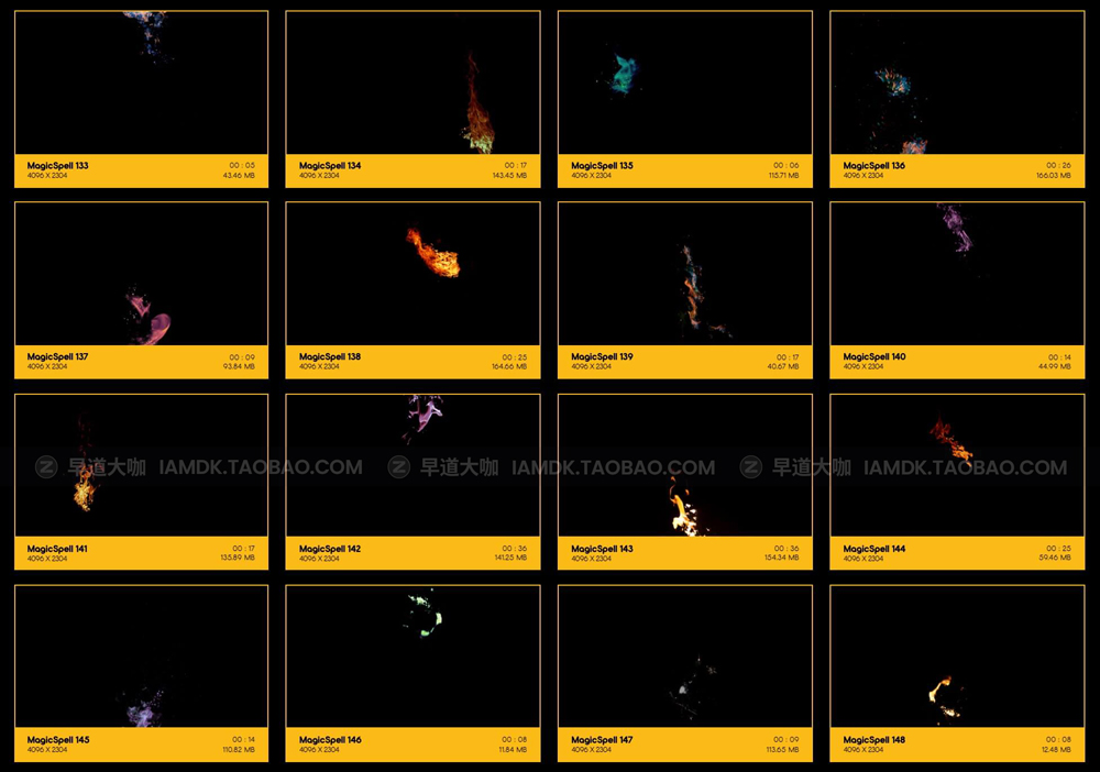 153组慢动作魔法火焰4K特效合成视频素材 含透明通道文件 BusyBoxx – Magic Spell V48插图5