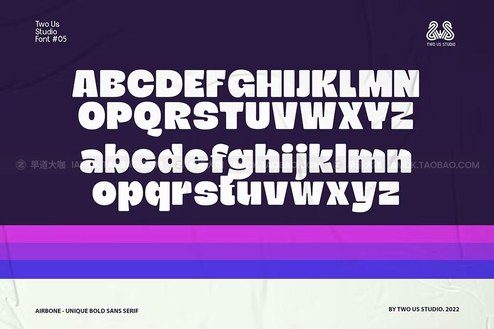 时尚杂志海报标题设计无衬线英文字体 Airbone – Unique Display Typeface插图3