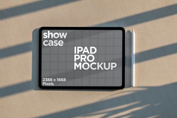 简约app界面设计iPad Pro屏幕演示样机模版 iPad Pro Mockup