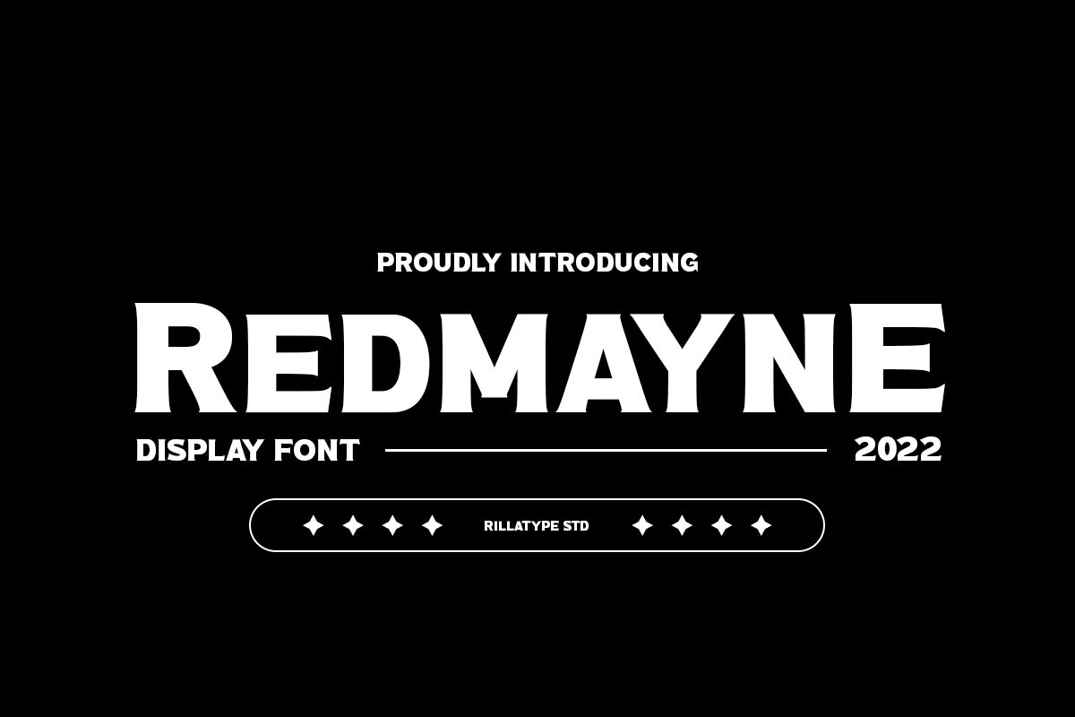 潮流城市街头嘻哈杂志专辑封面海报设计衬线英文字体安装包 Redmayne – Display Font插图