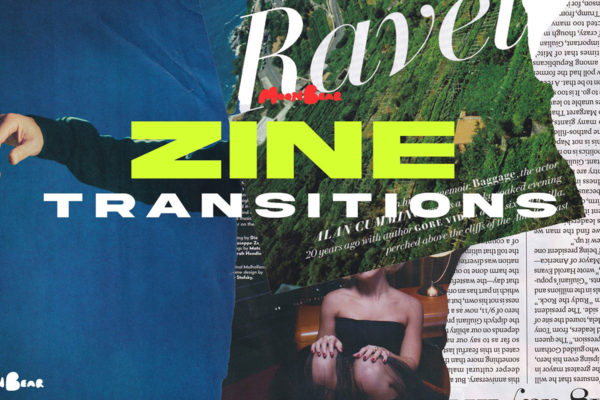 复古撕纸纸纹杂志做旧视频转场过渡特效MOV素材 MB – ZINE TRANSITIONS