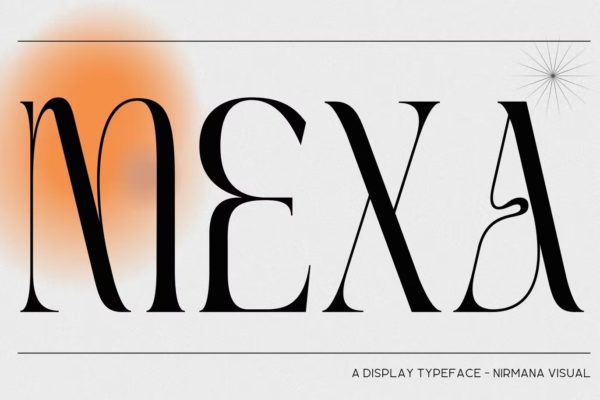 现代优雅杂志海报标识设计衬线英文字体 Mexa – Elegant Logo Font