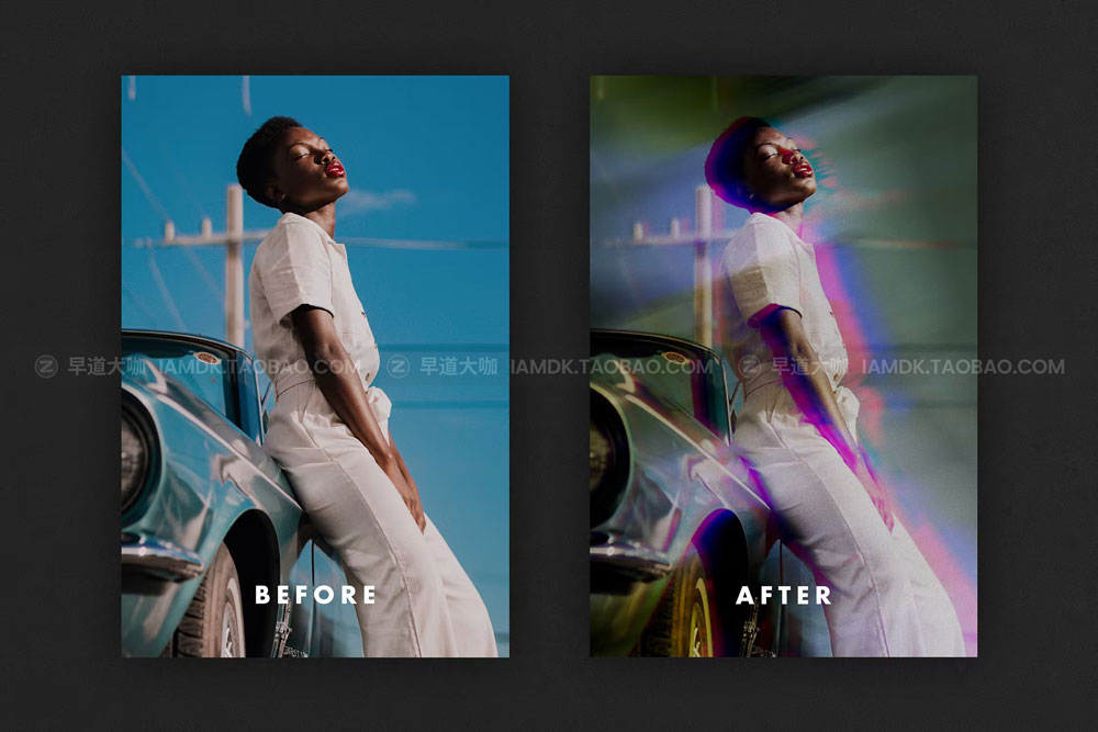 潮流模糊幻影故障照片处理特效ps样式模板 Blurred Vision Effect for Posters插图2