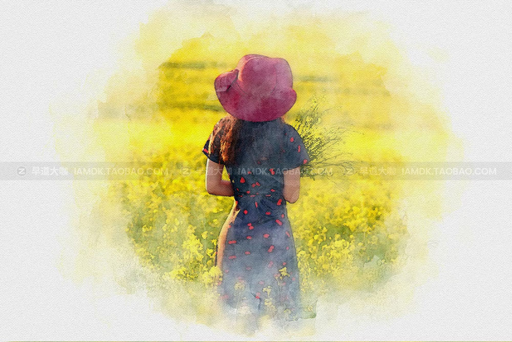 优雅水彩艺术绘画效果照片修图处理ps样机特效模板 Watercolor Pigments Effect插图3 优雅水彩艺术绘画效果照片修图处理ps样机特效模板 Watercolor Pigments Effect插图3