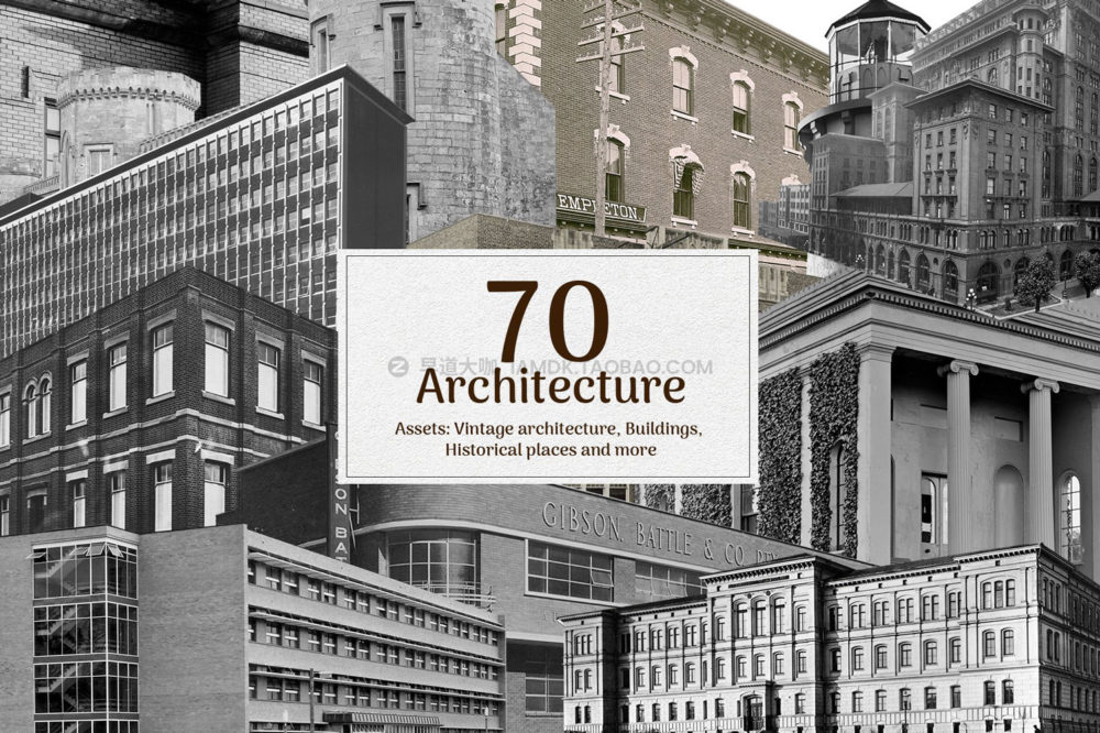 1450多款复古80年代人物动植物雕塑建筑抽象艺术剪贴画png免抠图片素材 Modern Eighties Collage Creator插图25