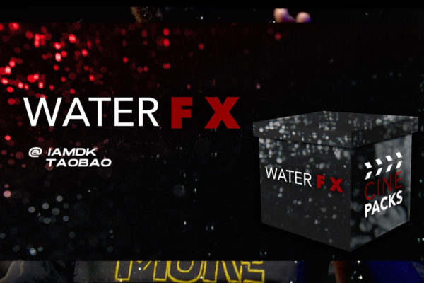 4K雨滴水滴气泡飞溅特效合成素材 包含音效 CinePacks – Water FX