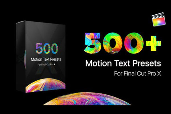 FCPX插件 500+文字标题字幕缓入缓出动画预设 Text Presets Library for Final Cut Pro X