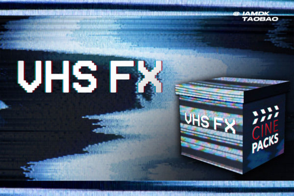 潮流复古VHS信号故障扭曲视频过渡特效素材包 CinePacks – VHS FX