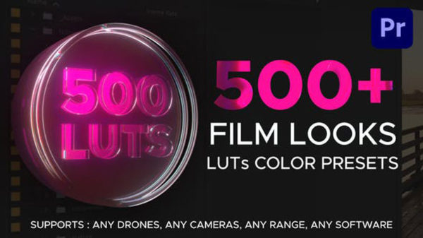 LUTs预设 500多个好莱坞大片电影视频调色 支持M1 LUTs Color Presets for Premiere Pro