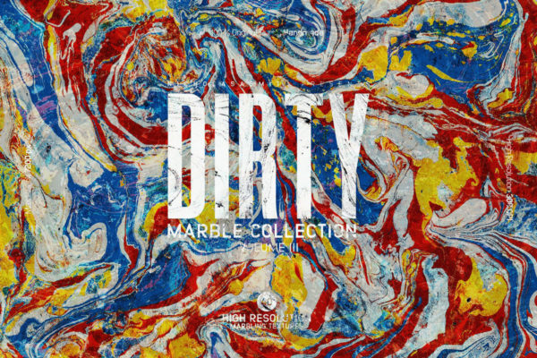 40款抽象油漆液体丙烯酸流体大理石纹理底纹背景图片设计素材 Dirty Marble Collection Volume III