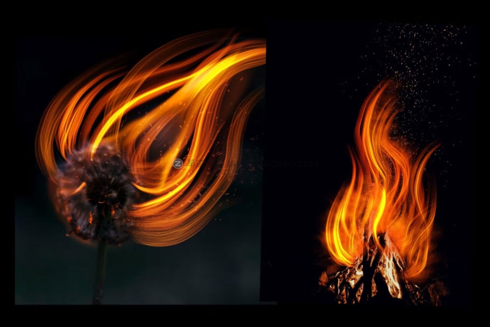 时尚涂鸦毛笔火焰火苗艺术绘画效果iPad Procreate笔刷素材 Dans Fire Brush插图2 时尚涂鸦毛笔火焰火苗艺术绘画效果iPad Procreate笔刷素材 Dans Fire Brush插图2