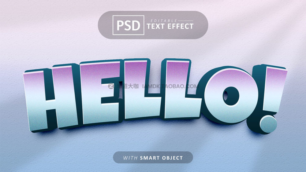 33款赛博朋克科技3d立体标题logo徽标设计展示效果ps样机模板 Text Effect vol 0306插图15
