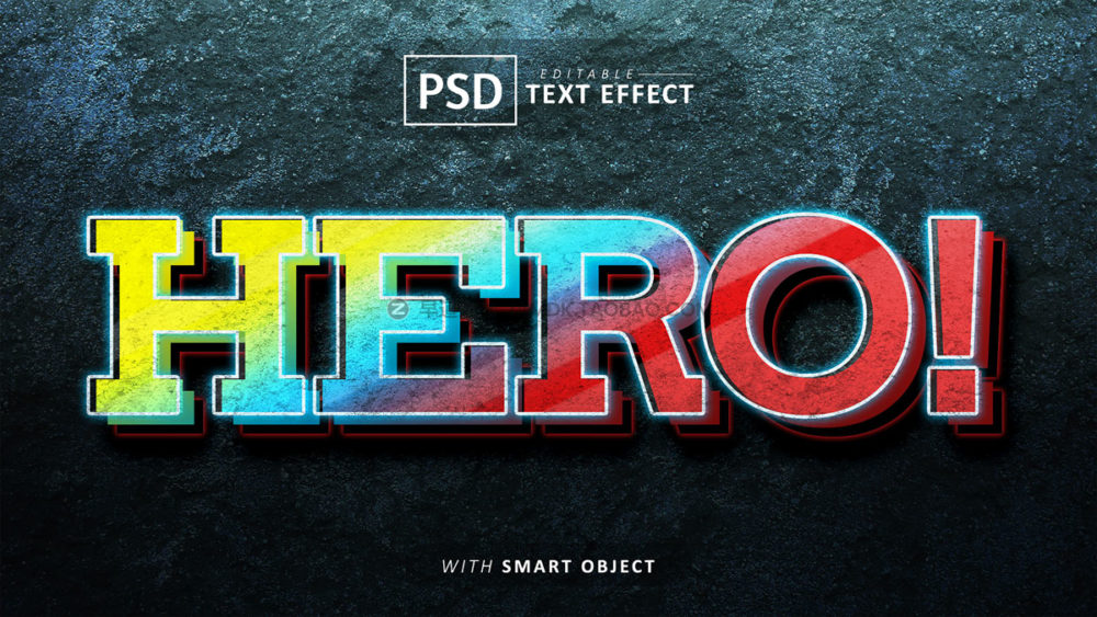 33款赛博朋克科技3d立体标题logo徽标设计展示效果ps样机模板 Text Effect vol 0306插图16
