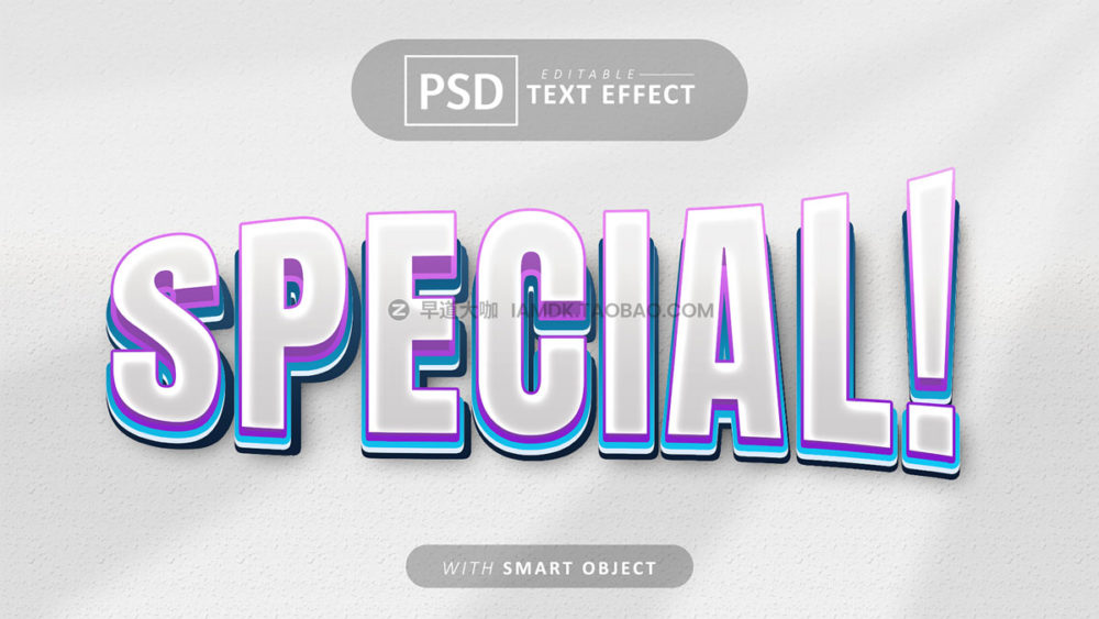 33款赛博朋克科技3d立体标题logo徽标设计展示效果ps样机模板 Text Effect vol 0306插图26