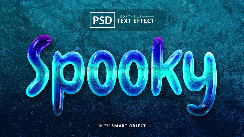 33款赛博朋克科技3d立体标题logo徽标设计展示效果ps样机模板 Text Effect vol 0306插图27