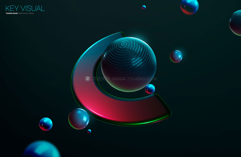未来科幻抽象3D金属几何科技海报主视觉展板设计psd素材源文件 Abstract 3D Metal Geometric Poster Template插图11