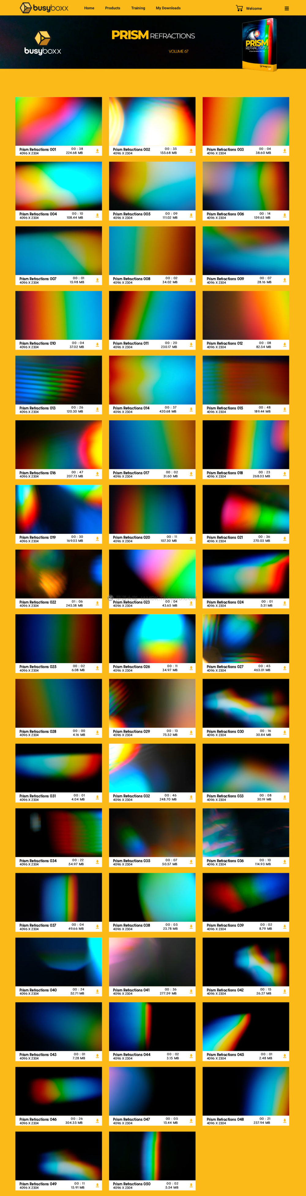 50组棱镜折射多彩梦幻光效4K视频素材 BusyBoxx – V67 Prism Refractions插图1