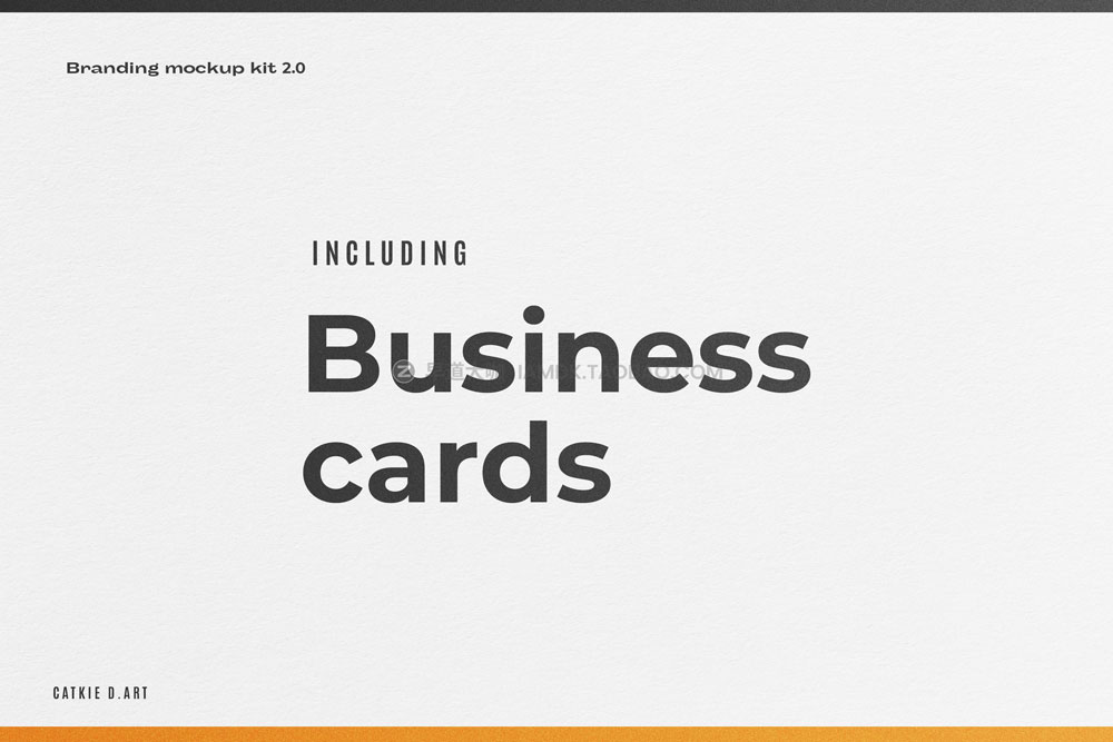 30多款时尚质感品牌logo设计名片信纸折页办公用品展示贴图ps样机 Branding Mockup Kit V2.0插图13