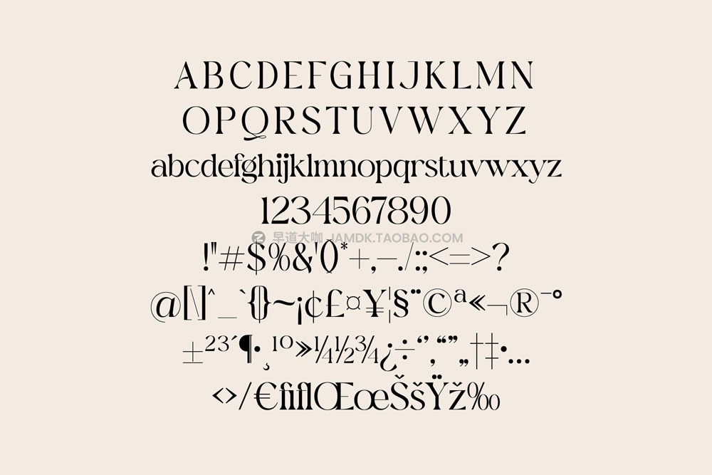 优雅奢华经典杂志排版电影标题logo设计衬线英文字体家族 Firgine Font Family插图11
