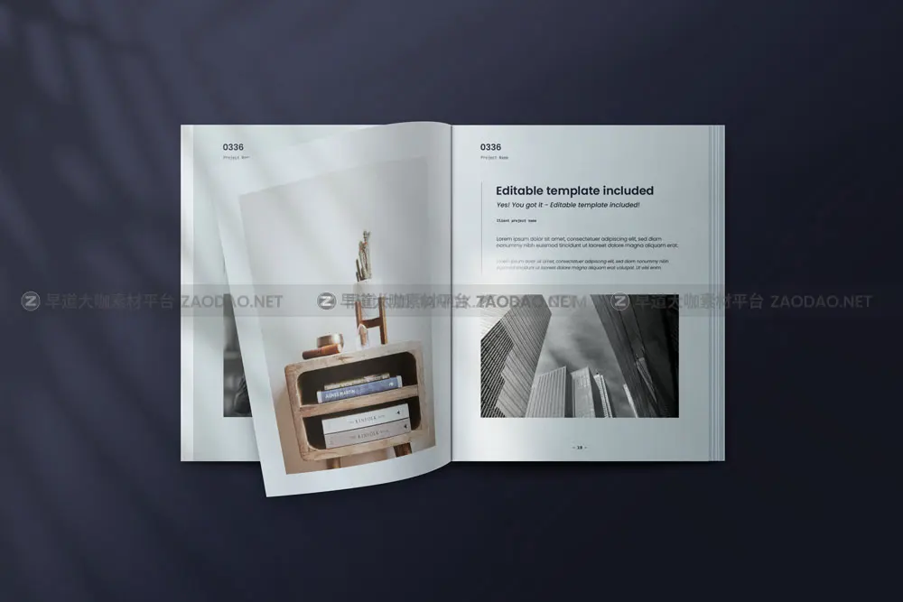 12款尚质感书籍杂志画册目录封面设计展示贴图psd样机模板源文件 Catalog Mockup Kit插图11