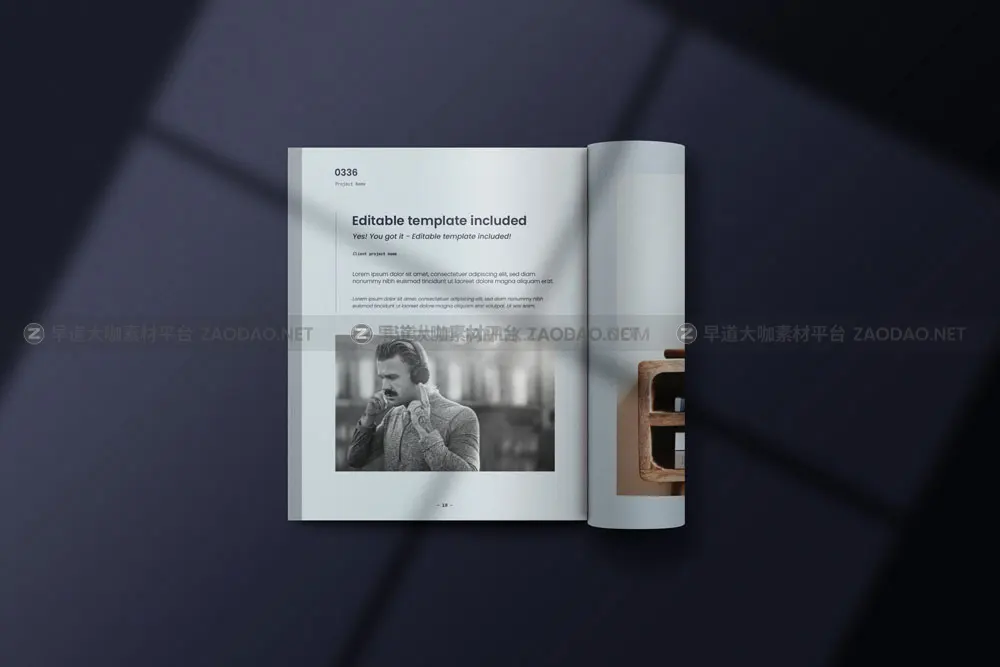 12款尚质感书籍杂志画册目录封面设计展示贴图psd样机模板源文件 Catalog Mockup Kit插图13