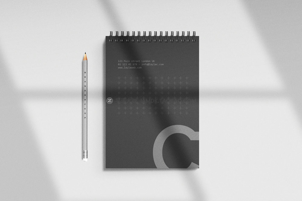 30多款时尚质感品牌logo设计名片信纸折页办公用品展示贴图ps样机 Branding Mockup Kit V2.0插图26