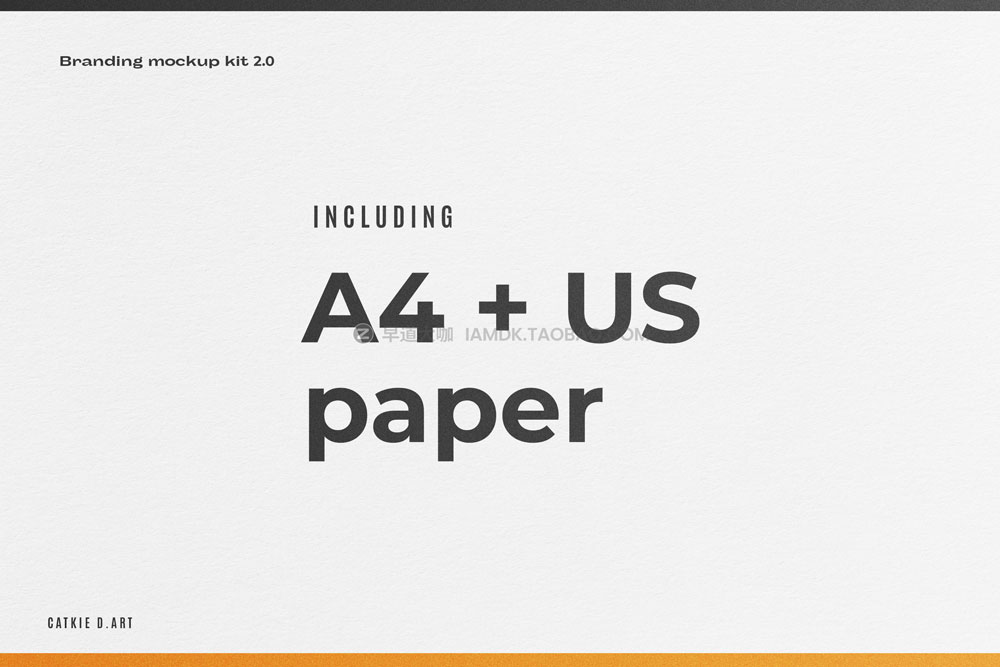 30多款时尚质感品牌logo设计名片信纸折页办公用品展示贴图ps样机 Branding Mockup Kit V2.0插图28