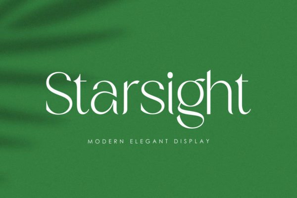 复古优雅经典婚礼请柬杂志标题logo设计衬线英文字体包 Starsight Font