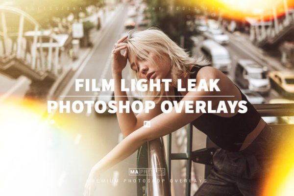 150款逼真漏光光斑照片叠加层背景图片设计素材 150 Film Light Leaks Overlays