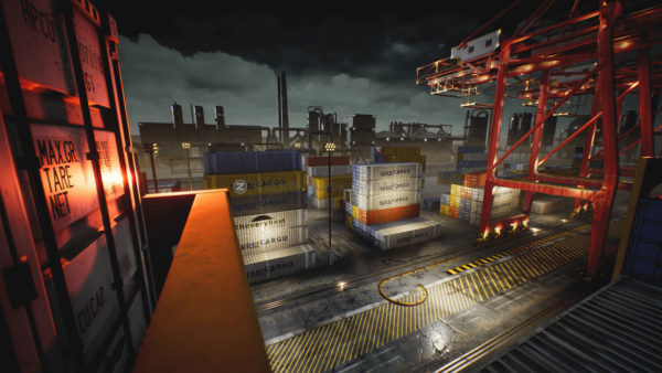 UE模型 高品质海港港口码头集装箱3d设计素材 Unreal Engine – Container Yard Environment Set