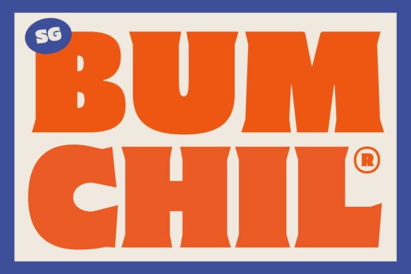 80年代复古逆反差卡通俏皮标题logo标签设计粗体衬线英文字体安装包 SG Bumchil Font Family