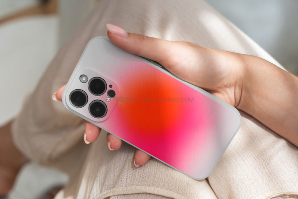 23款时尚苹果iPhone 14 Pro手机壳图案设计展示贴图psd样机模板 iPhone 14 Pro White Case Mockups插图3