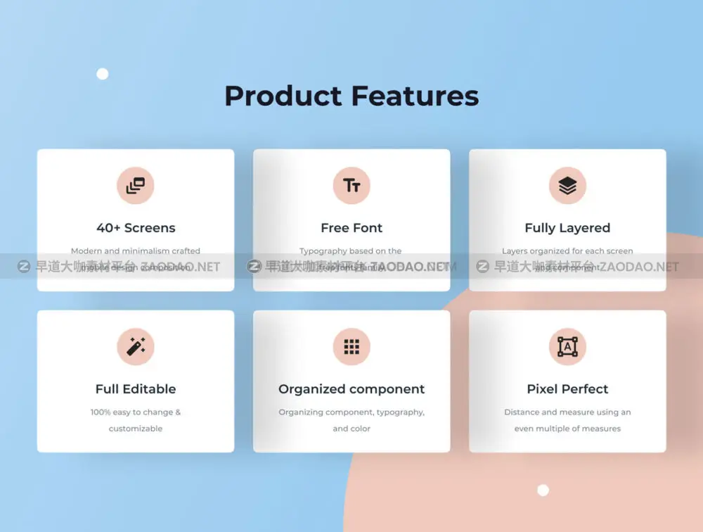 40多屏时尚室内装饰家具销售在线商城app界面设计ui套件 Foornit – Furniture App UI Kit插图1