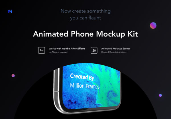 AE模板 20款时尚苹果手机iPhone屏幕演示动画视频素材 Animated Phone Mockup Kit
