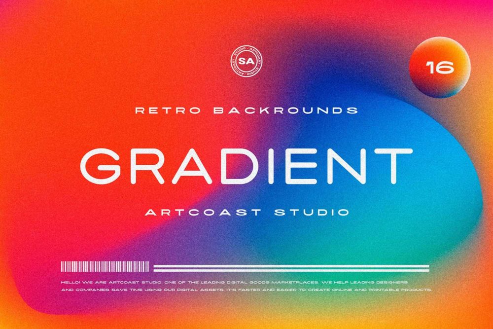 复古潮流迷幻抽象艺术颗粒渐变海报背景底纹ai设计素材 Retro Gradient Backgrounds插图 复古潮流迷幻抽象艺术颗粒渐变海报背景底纹ai设计素材 Retro Gradient Backgrounds插图