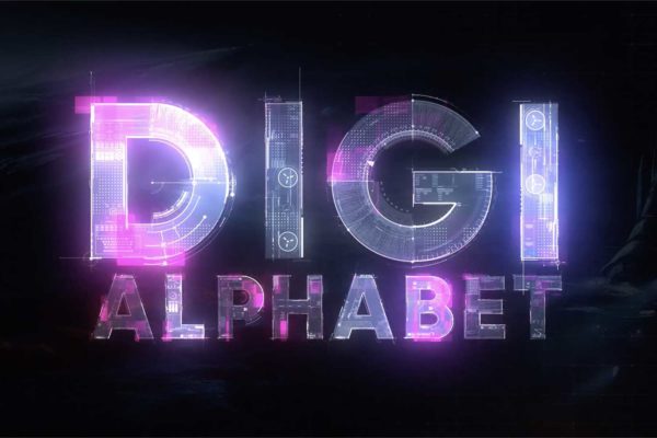 AE模板 未来科技赛博朋克工业风科幻数字标题logo字母动画 Techno Digital Animated Alphabet