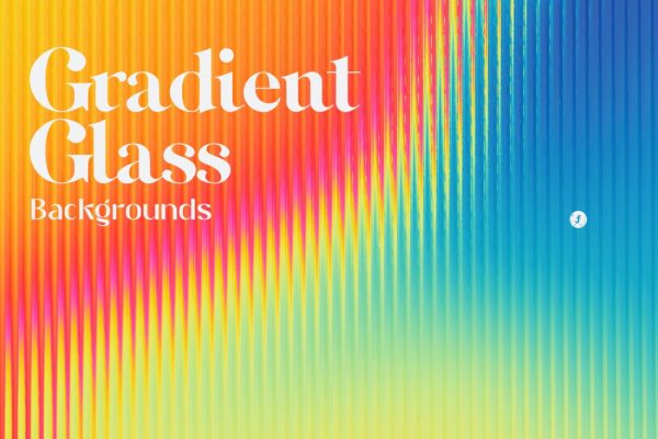 20款时尚创意炫彩条纹长虹玻璃迷幻渐变海报背景底纹图片设计素材 Gradient Glass Backgrounds