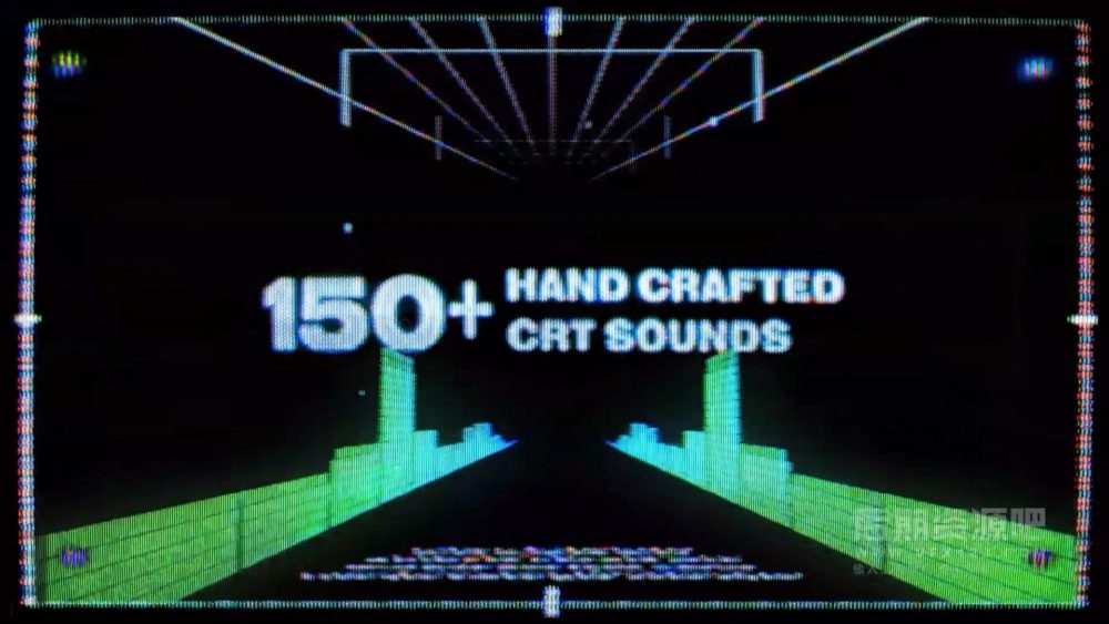 150多个CRT界面显示搭配音效干扰倒计时音效设计素材包 FredPelle – CRT Sounds Pro插图