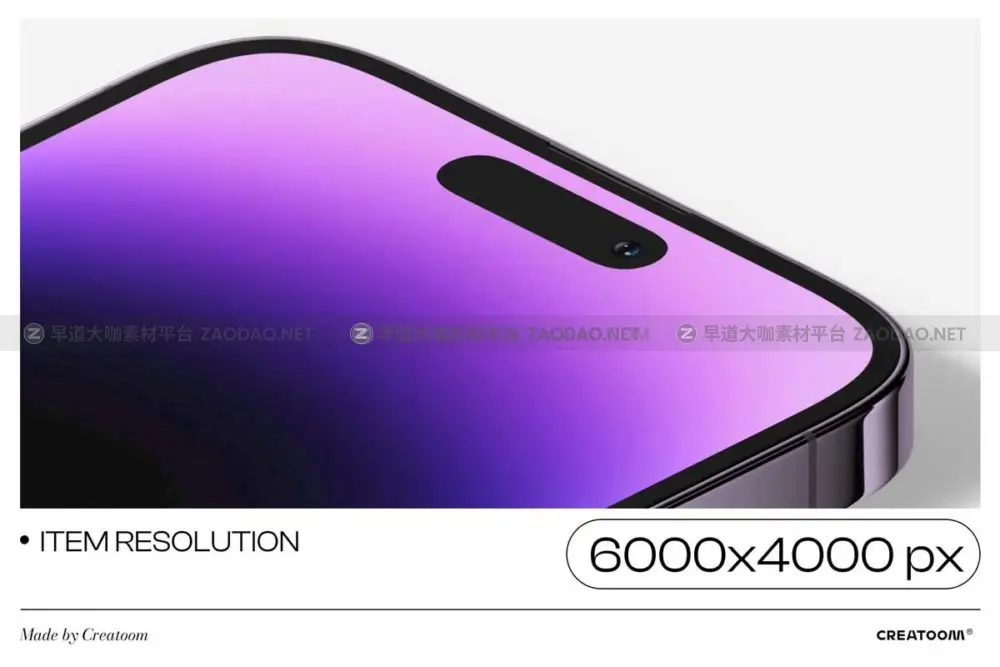 高级2022款新品iPhone 14 pro苹果手机UI界面设计屏幕演示样机模板 iPhone 14 pro mockups v2插图5
