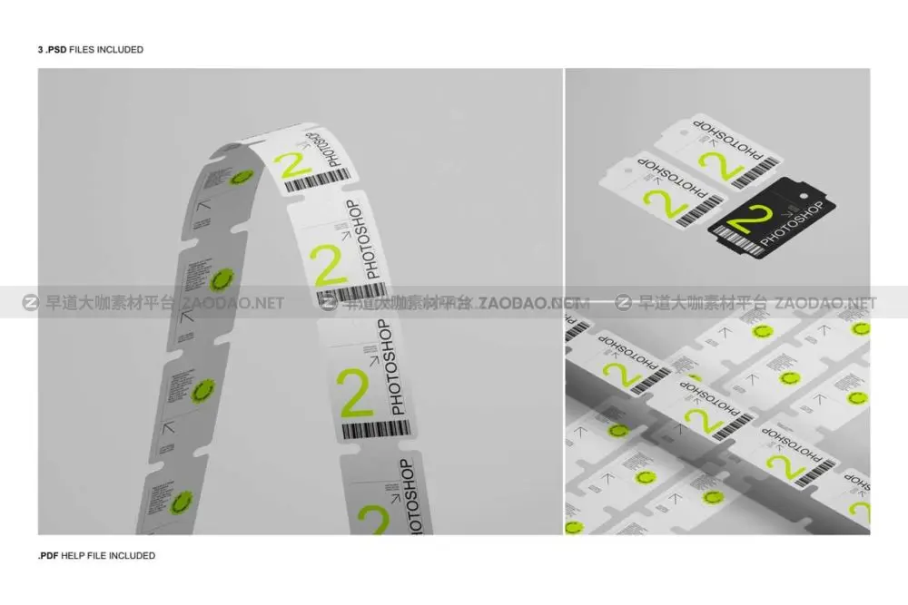 时尚价格标签吊牌优惠券设计ps智能贴图展示样机模板 Price Tag Mockup Set插图7