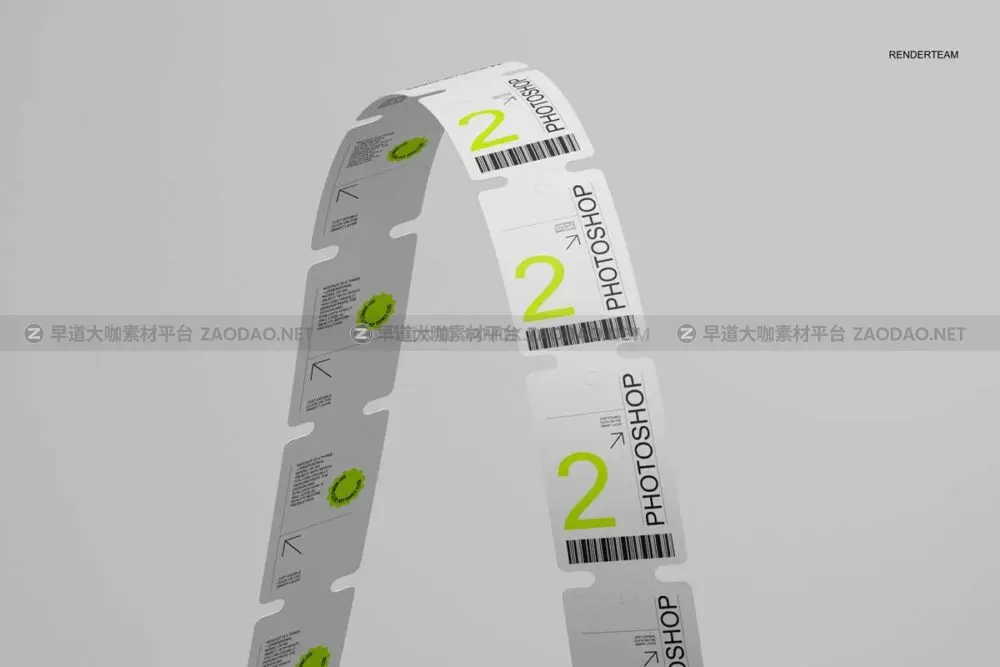 时尚价格标签吊牌优惠券设计ps智能贴图展示样机模板 Price Tag Mockup Set插图4