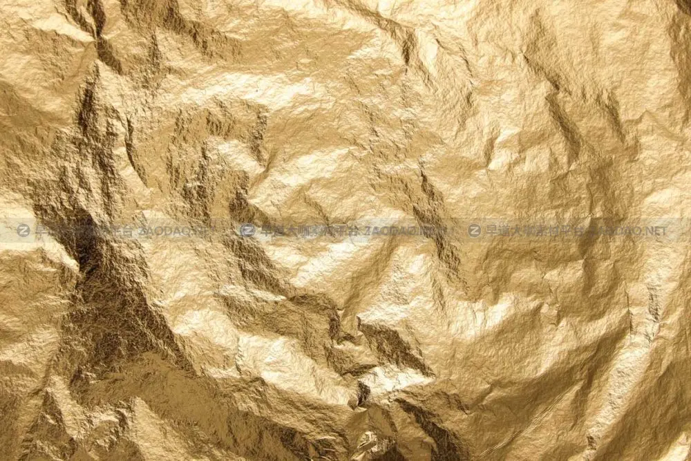 20张折痕褶皱金色闪亮皱巴巴金箔纹理背景叠加图片设计素材 20 Crumpled Gold Texture插图14