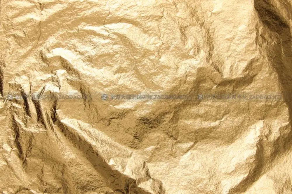 20张折痕褶皱金色闪亮皱巴巴金箔纹理背景叠加图片设计素材 20 Crumpled Gold Texture插图20