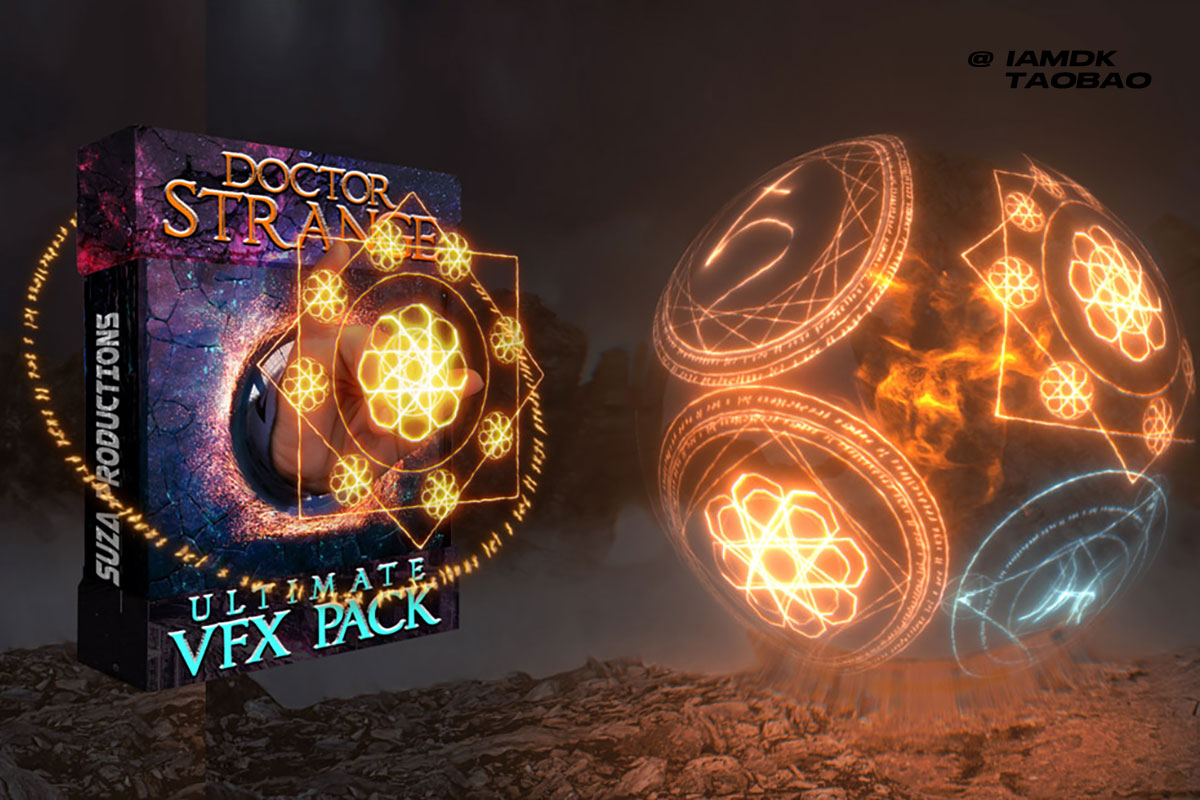 43组奇异博士能量盾粒子传送门特效合成4K视频素材 Doctor Strange Ultimate VFX Assets Pack插图