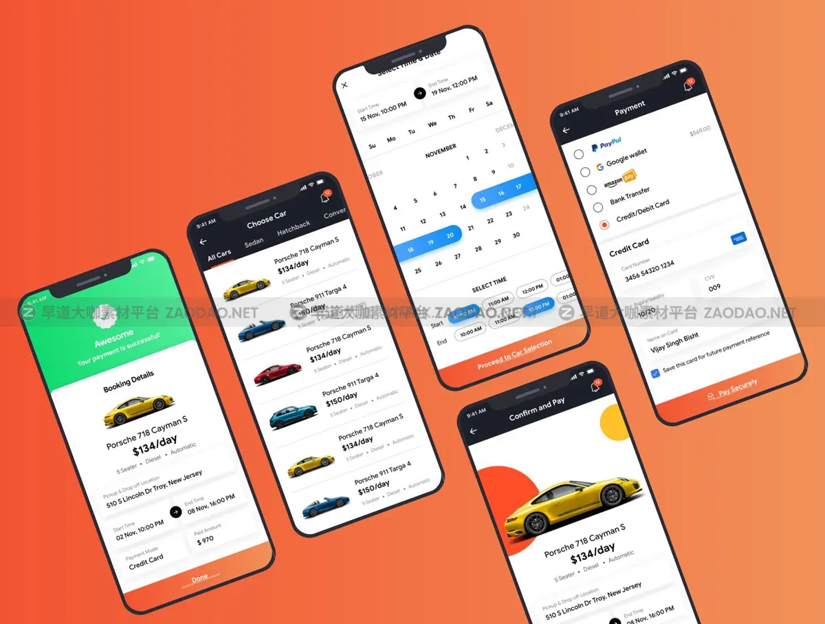 26屏二手汽车在线销售交易应用程序APP界面设计UI套件素材 Vola Cars Premium iOS App UI Kit Sketch插图4