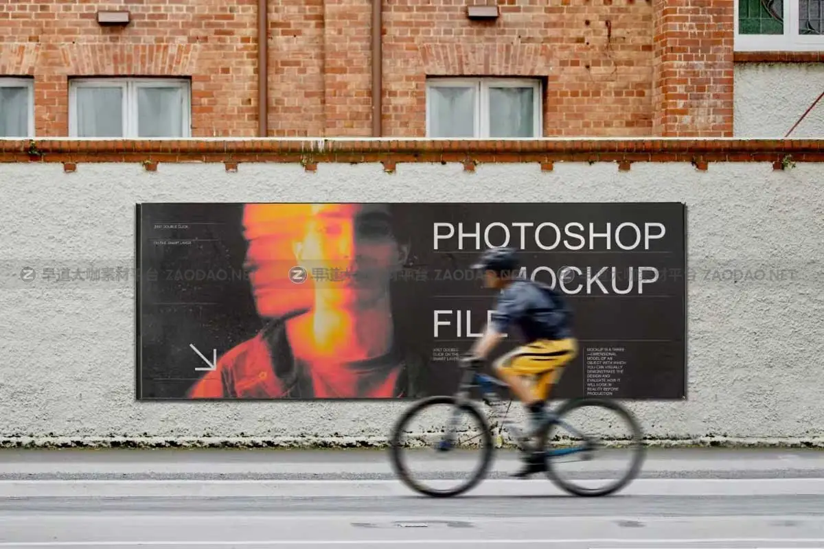 时尚城市街头宣传海报广告牌设计展示贴图PSD样机模板 Poster and Billboard Mockup Set插图4