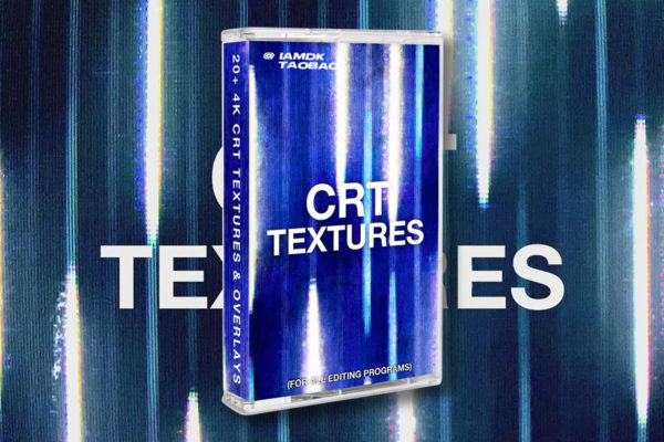 26款复古故障像素颗粒CRT光线科技视频背景叠加层4K视频素材 Tiny Tapes – CRT TEXTURES