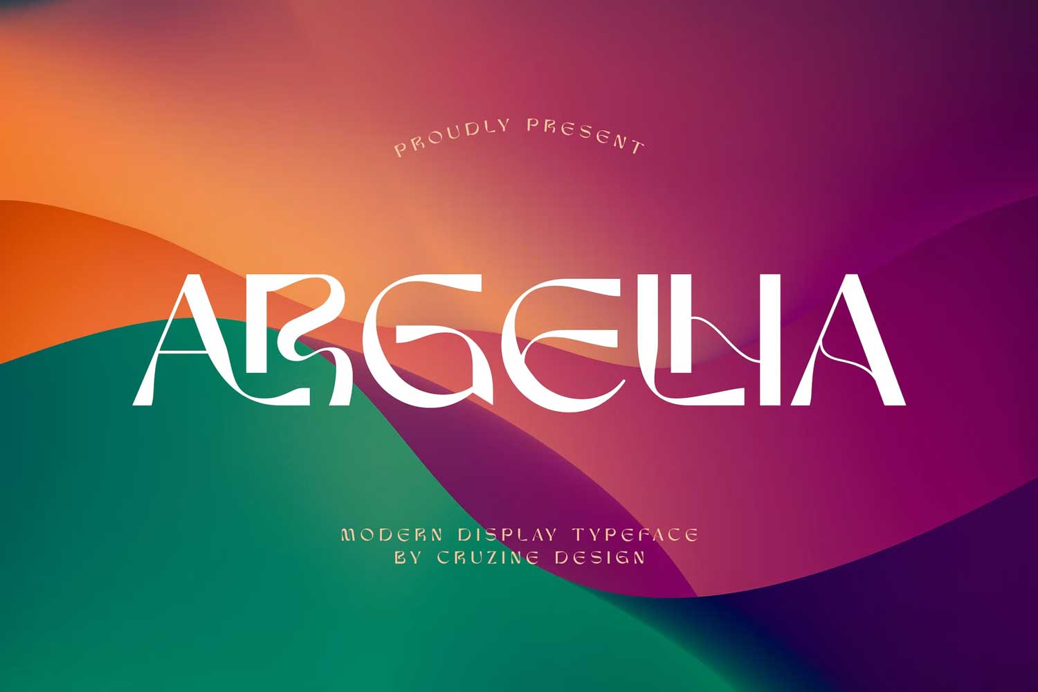 时尚优雅酸性逆反差杂志画册海报标题排版logo设计英文字体素材 Argelha Modern Sans插图