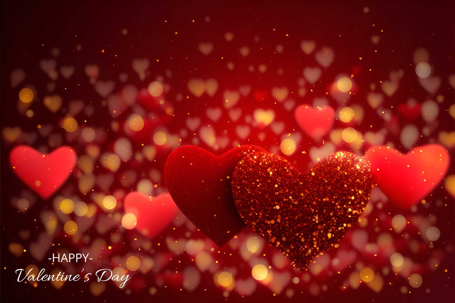 时尚情人节七夕节心形爱心海报设计背景PSD素材包 Valentines Day Party Heart Background插图