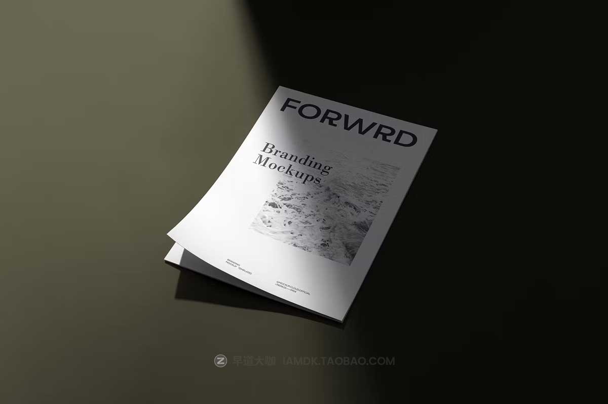 10款时尚A4信纸信封名片笔记本文具VI品牌设计展示Ps贴图样机 Forwrd Branding Mockups Vol. 1插图3